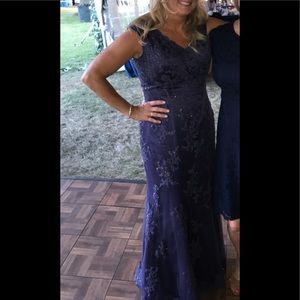 Beautiful Amethyst Sequined Gown